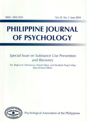 Philippine Journal of Psychology vol 52 no 1