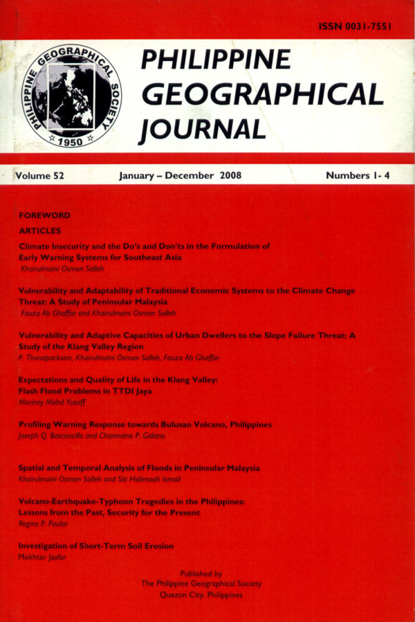 Philippine Geographical Journal vol 52